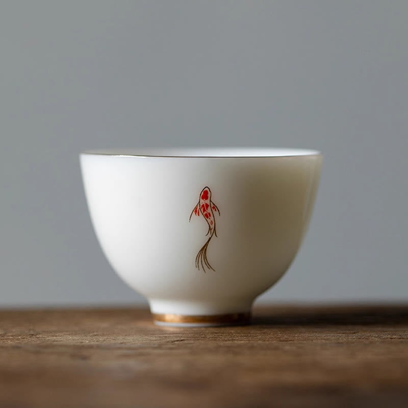 Teetasse Japanisch Koi Fisch Keramik Koi Fisch 40ml
