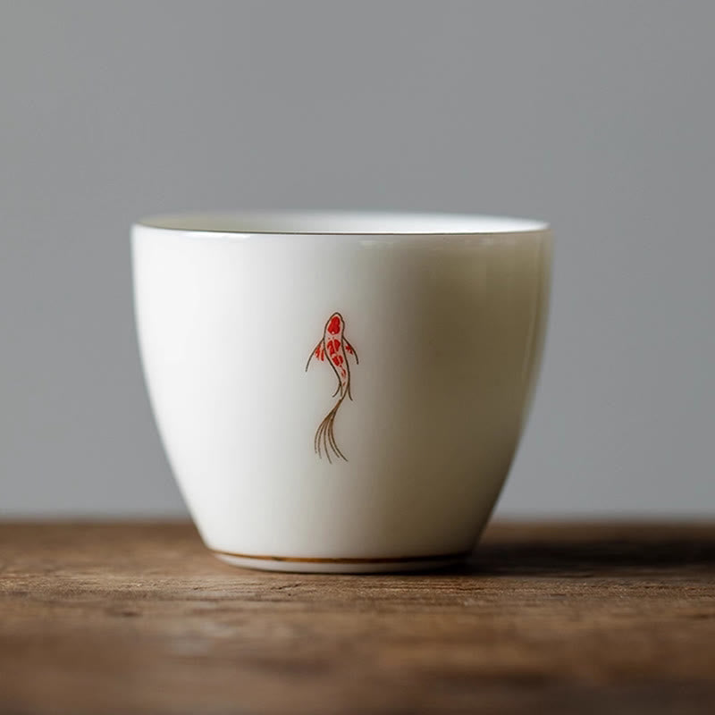 Teetasse Japanisch Koi Fisch Keramik Koi Fisch 50ml groß