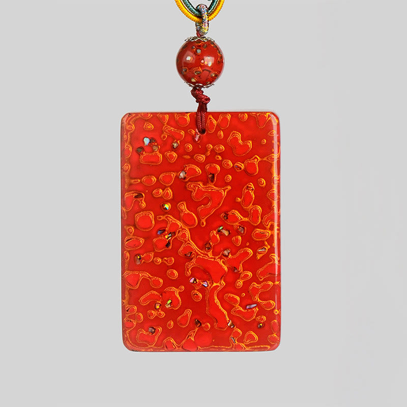 Rote Kette mit Anhänger Sandelholz Buddha Schutz Schmuck Naturstein