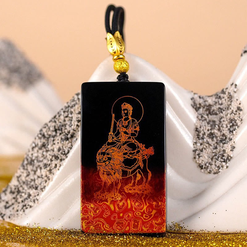 Sandelholz Kette mit Buddha Anhänger Tierkreis Naturstein Schmuck