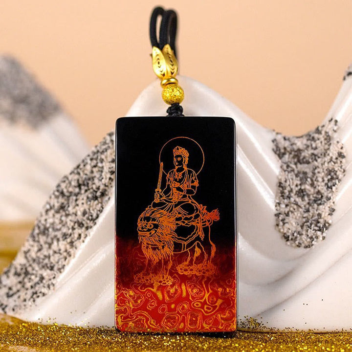 Sandelholz Kette mit Buddha Anhänger Tierkreis Naturstein Schmuck