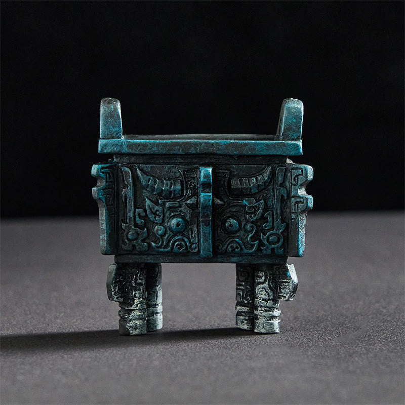 Buddha Statue Fu Hunde Magnet Deko Quadrat Ding (mit Magnet)