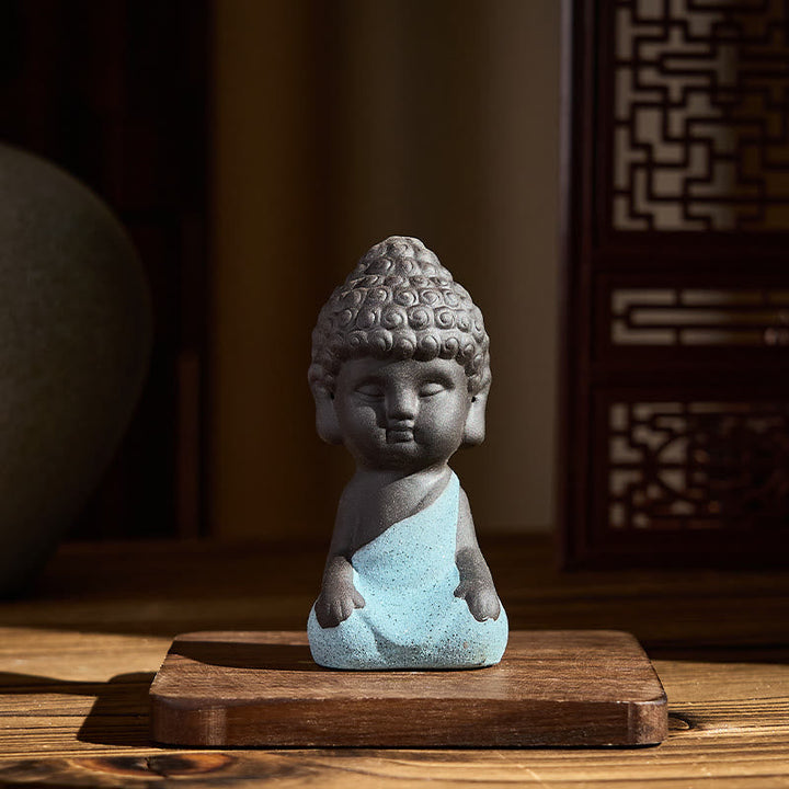 Tathagata Buddha Lila Ton Schreibtisch Blauer Buddha