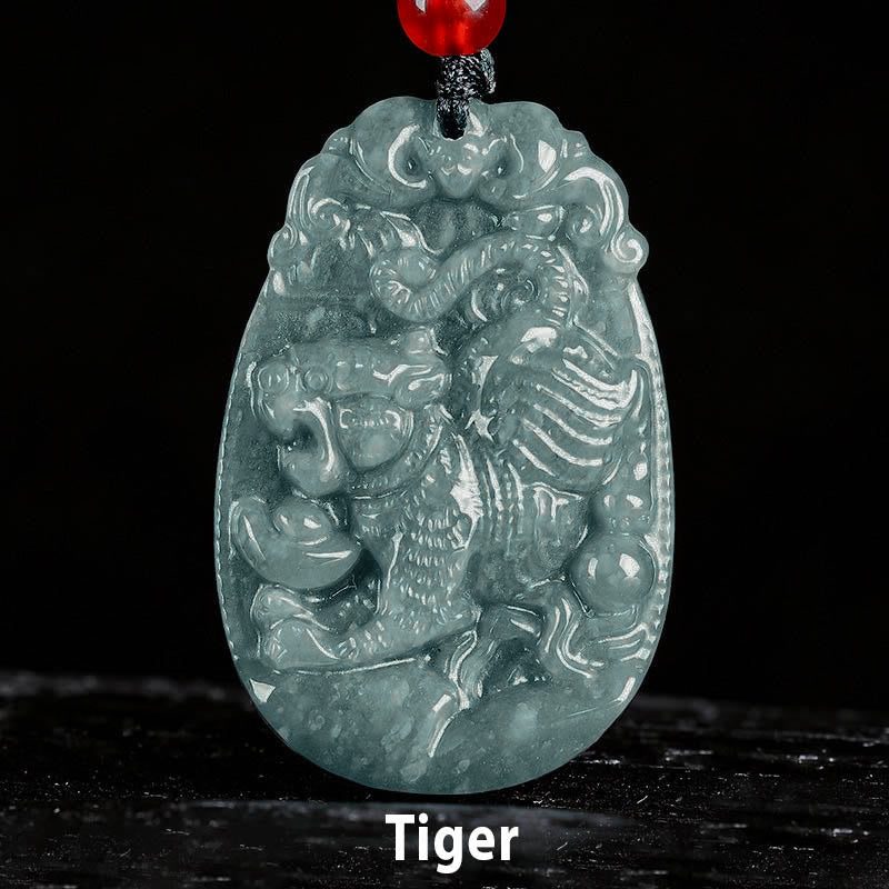 Kette Jade Pferd Chinesischer Tierkreis – Glück