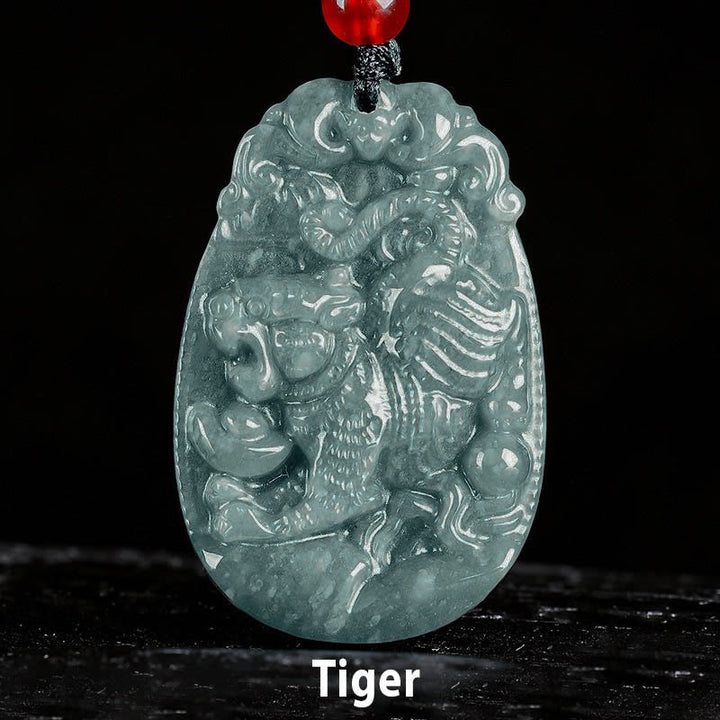 Kette Jade Pferd Chinesischer Tierkreis – Glück