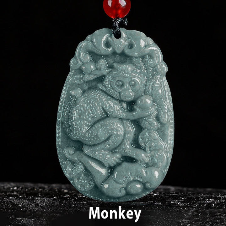 Kette Jade Pferd Chinesischer Tierkreis – Glück