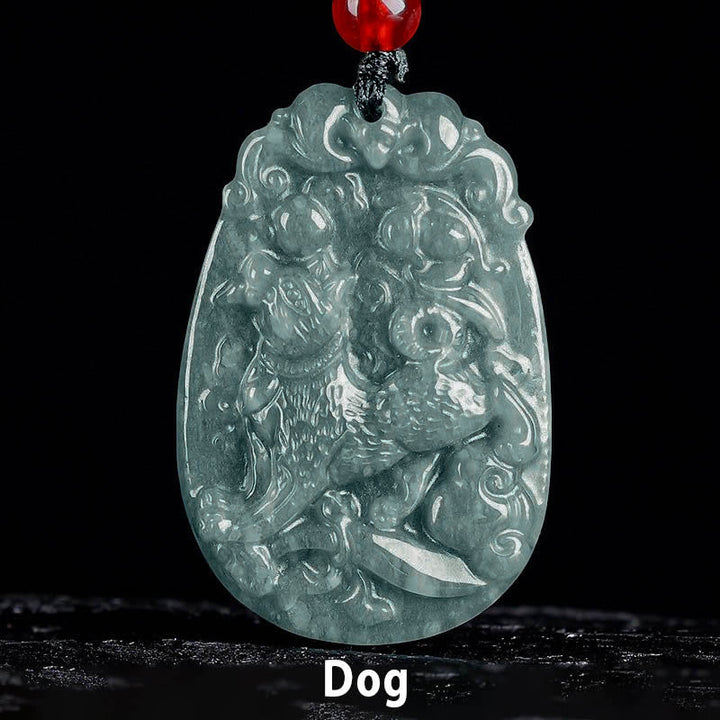 Kette Jade Pferd Chinesischer Tierkreis – Glück