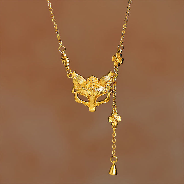Kette Vergoldetes Messing Fuchs Blume
