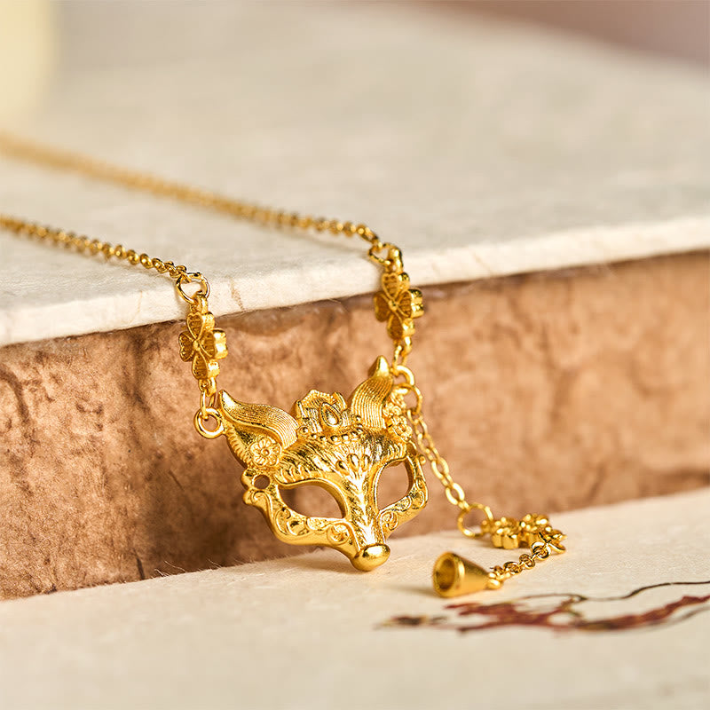 Kette Vergoldetes Messing Fuchs Blume