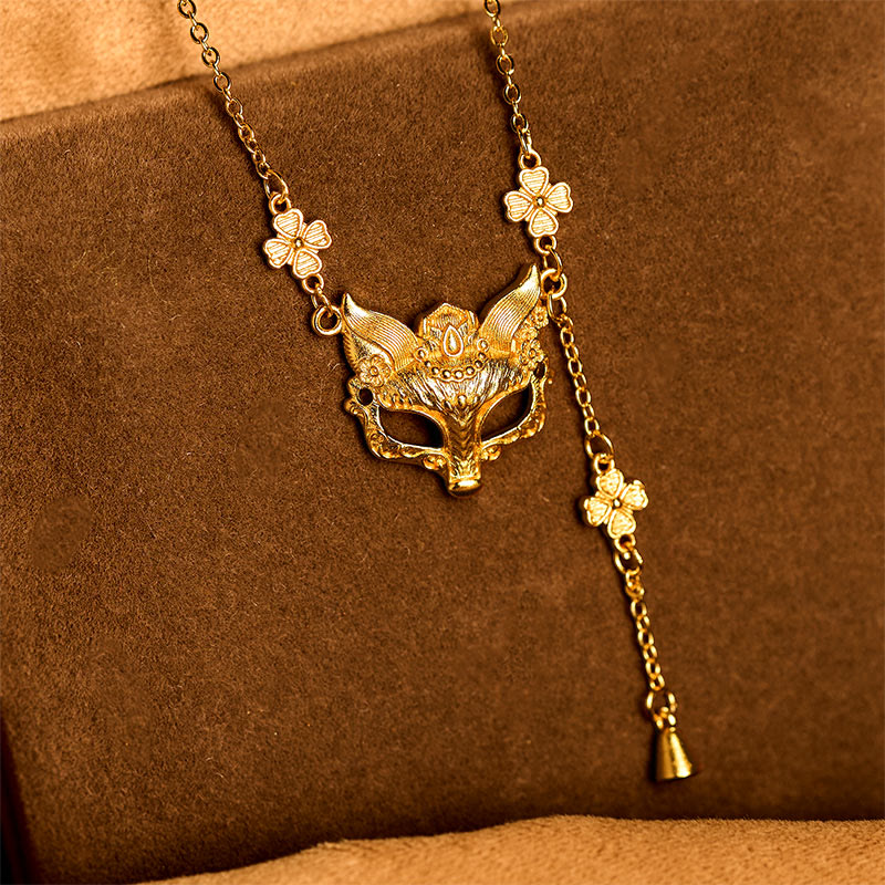 Kette Vergoldetes Messing Fuchs Blume
