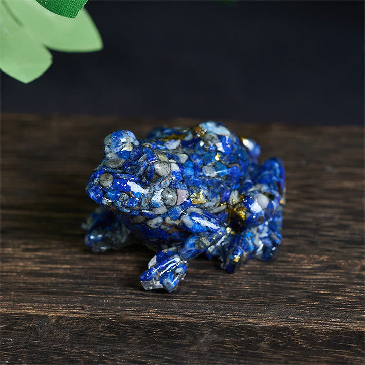Frosch Dekofigur Kristall Klein Lasurit