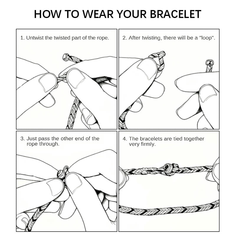 Armband Bunt Geflochten - Glück & Gesundheit