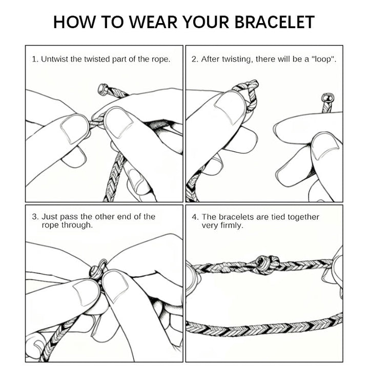 Armband Bunt Geflochten - Glück & Gesundheit