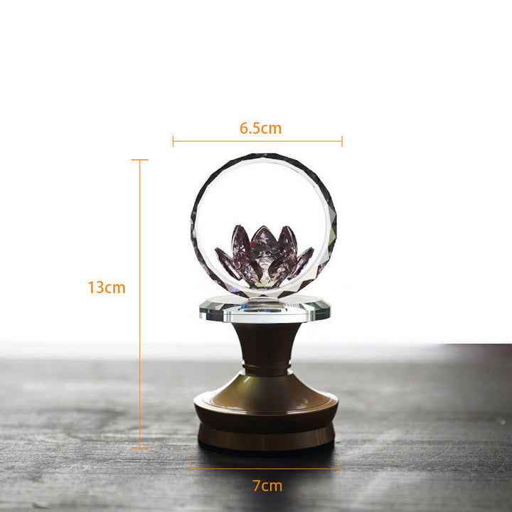 Figur Lotus Kupfer Neubeginn Messingsockel Mittel Akku