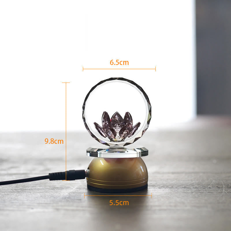 Figur Lotus Kupfer Neubeginn Messingsockel Klein Netzbetrieb
