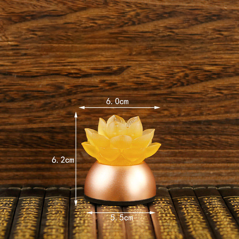 Figur Lotus Liuli Kupfer Neubeginn Sandbraun Netzstecker