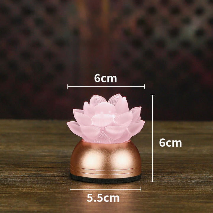 Figur Lotus Liuli Kupfer Neubeginn Rosa Aufladbar