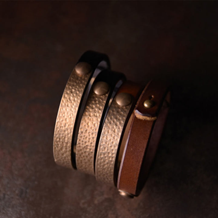 Kupfer Armband Wohlstand Harmonie am Handgelenk elegante Naturstein Perlen