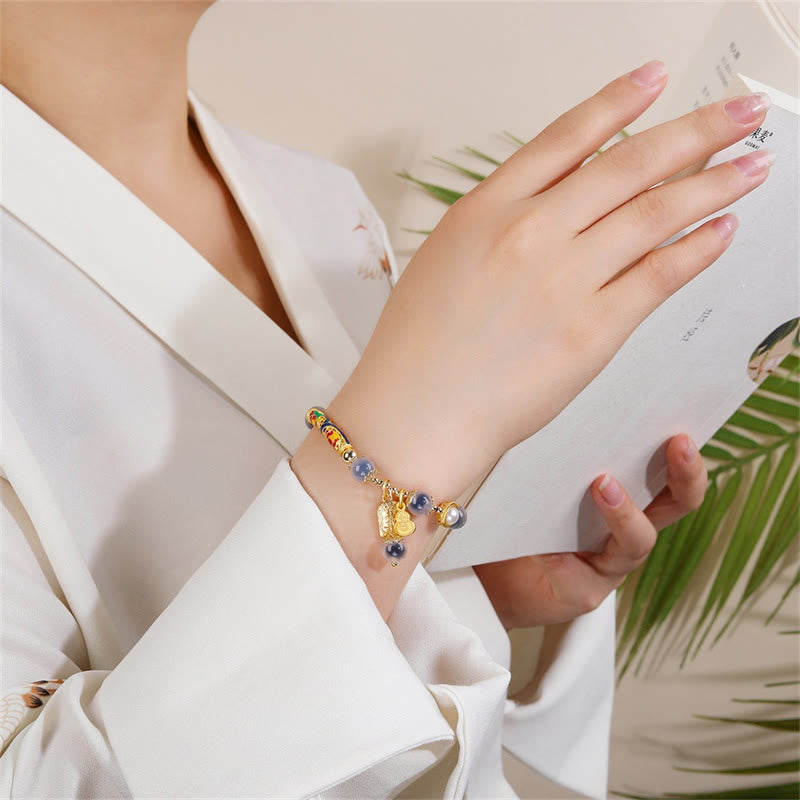 Armband Achat – Stärke Energie mit gelben Natursteinen elegant getragen