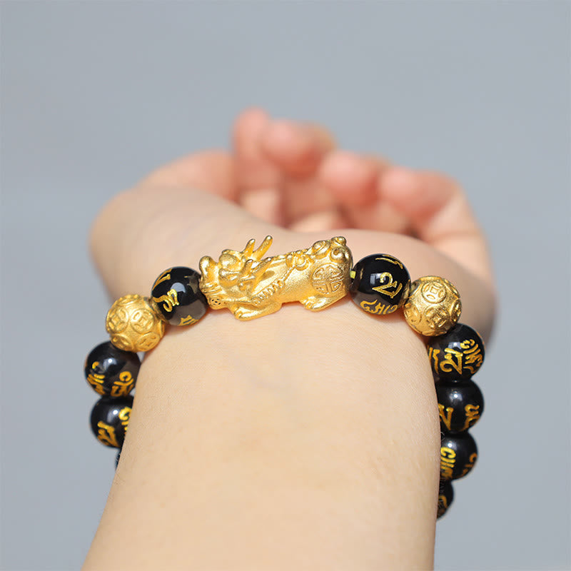 Armband Pi Xiu Obsidian - Feng Shui & Wohlstand