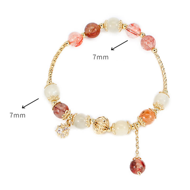 Armband Bunt Rutilquarz Katzenauge