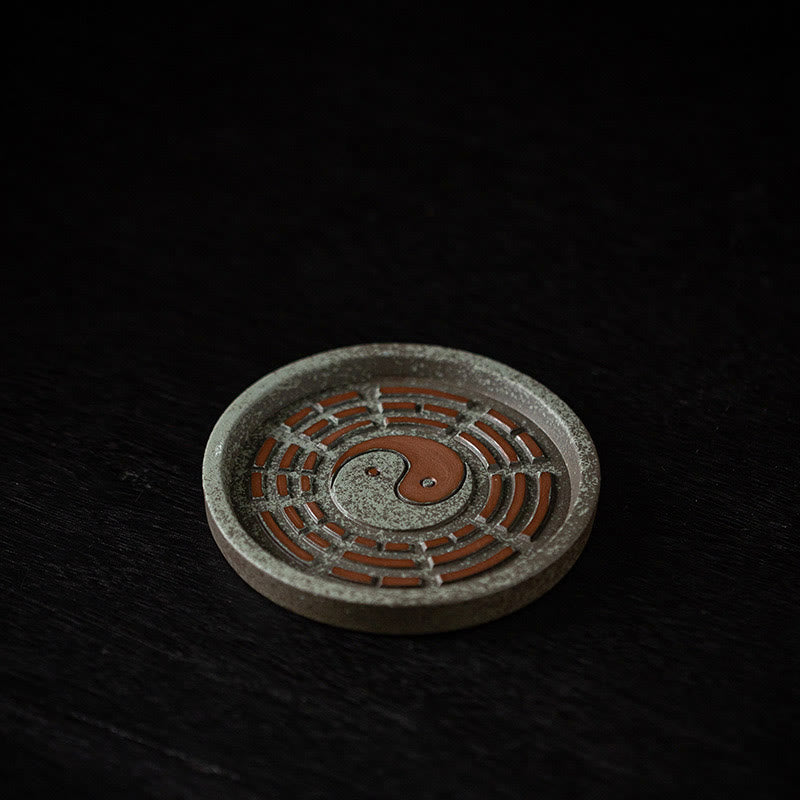 Räuchergefäß Mit Sieb Bagua Schatzschale Braunes Bagua-Tablett