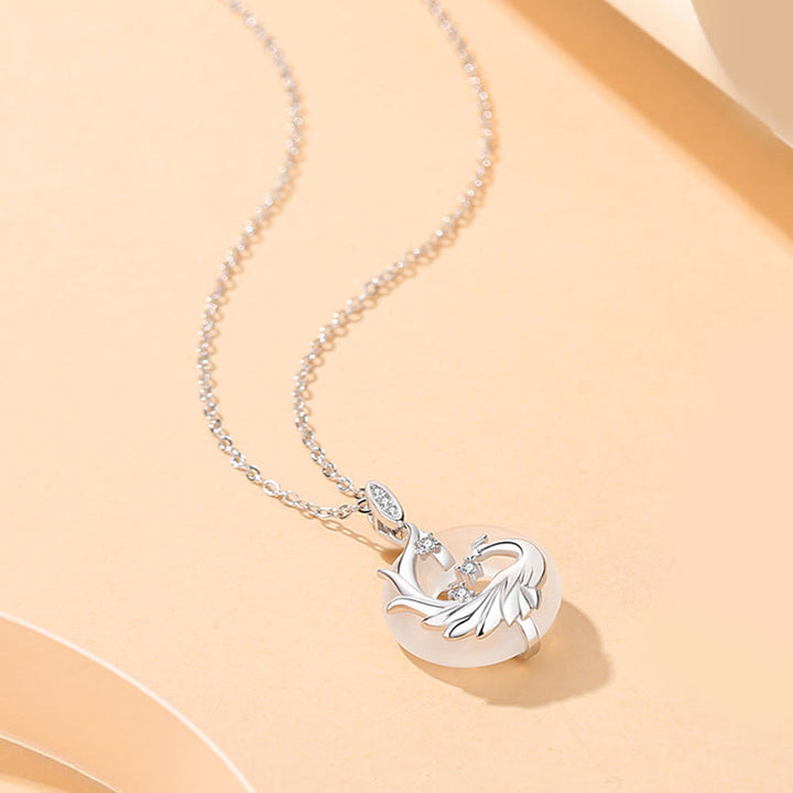 Kette Drache Schwarzer Onyx 925 Silber - Schutz Glück