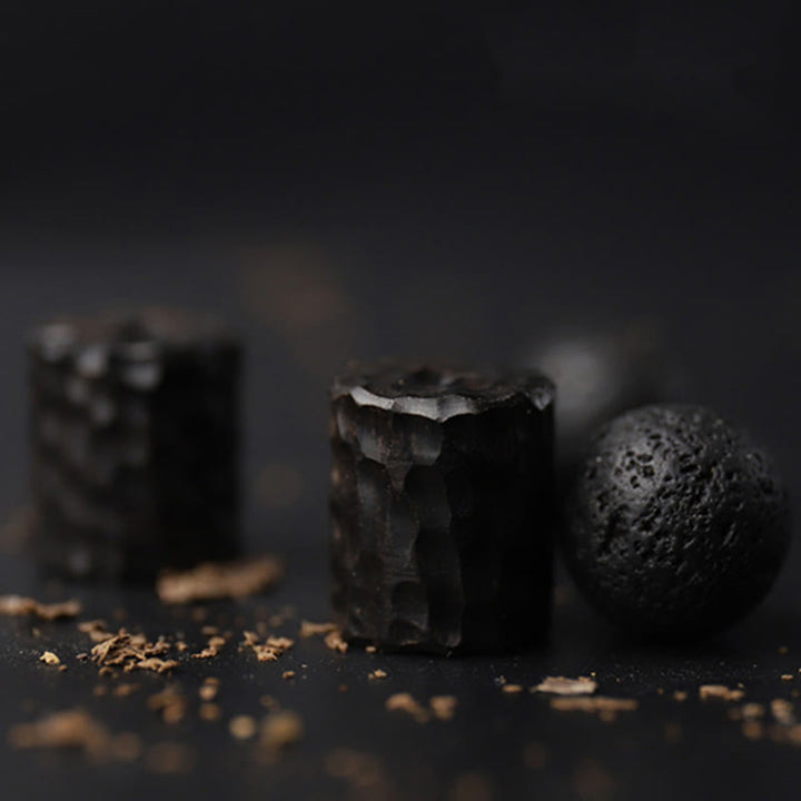 Armband Lava Stein Ebenholz Tigerauge - Heilung