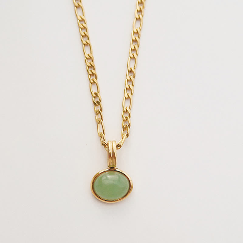 Türkis Anhänger Oval, Grüne Kette, Kraft Edelstein, Stärke