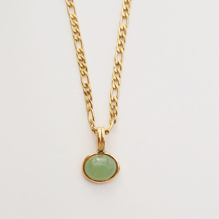 Türkis Anhänger Oval, Grüne Kette, Kraft Edelstein, Stärke