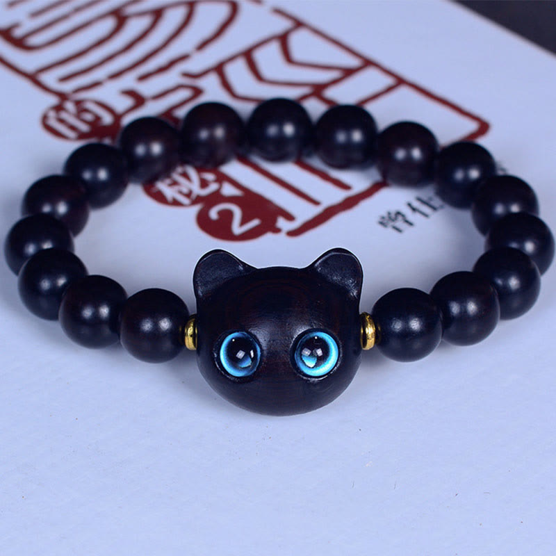 Armband Ebenholz Katze – Liebe & Frieden – Bild 7