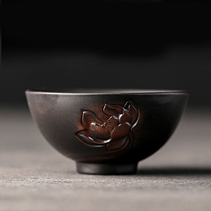 Teetassen Keramik Lotus Drache Landschaft Lotus mittel