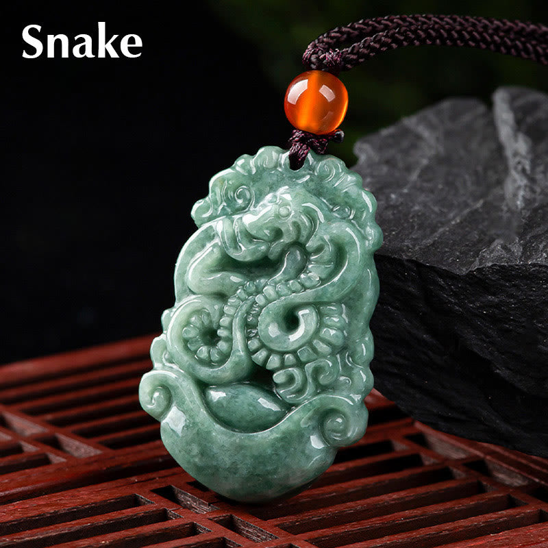 Kette Jade Chinesischer Tierkreis – Wohlstand & Fokus – Bild 18 – Jade Kette Chinesischer Tierkreis Schlange Anhänger Wohlstand Fokus Naturstein