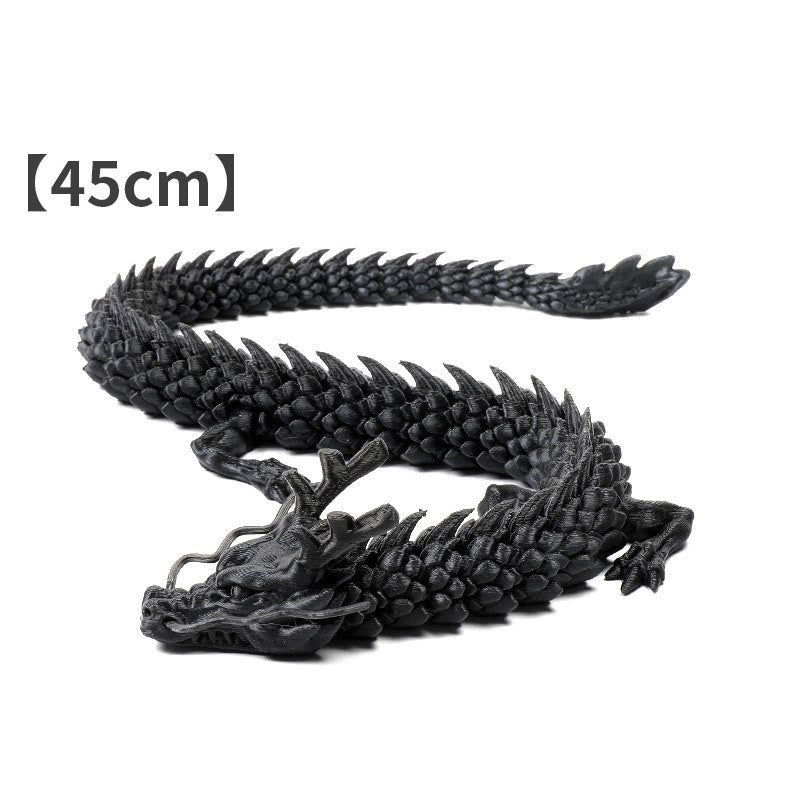 Drachen Figur Leuchtend Feng Shui Schwarzer Drache