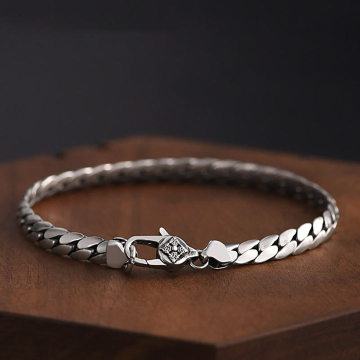 Silber Armband Panzerkette Verschluss massiv Herren
