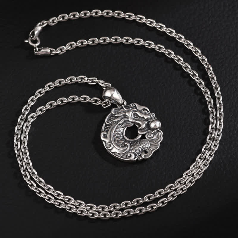 Silber Drachen Kette Vollständig Schmuck