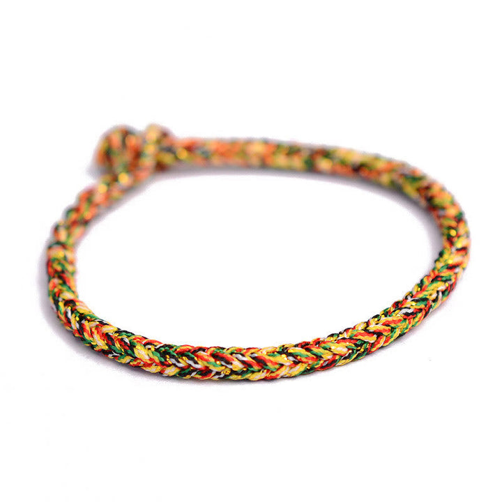 Armband Tibetisches 8-Faden Friedensknoten Schutz