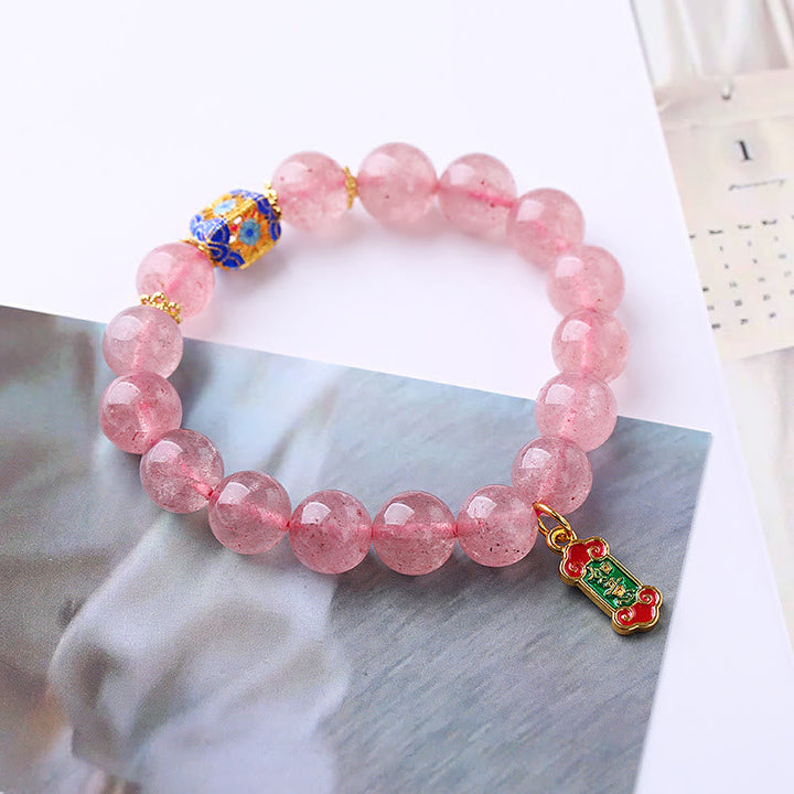Armband Erdbeerquarz – Harmonie