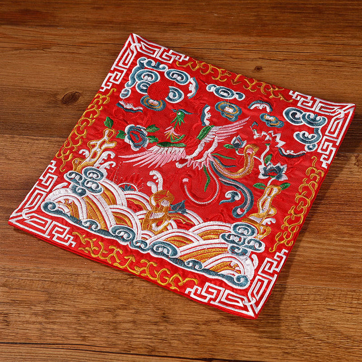 Tee Untersetzer Kranich Phönix Drache Kirin Roter Phönix