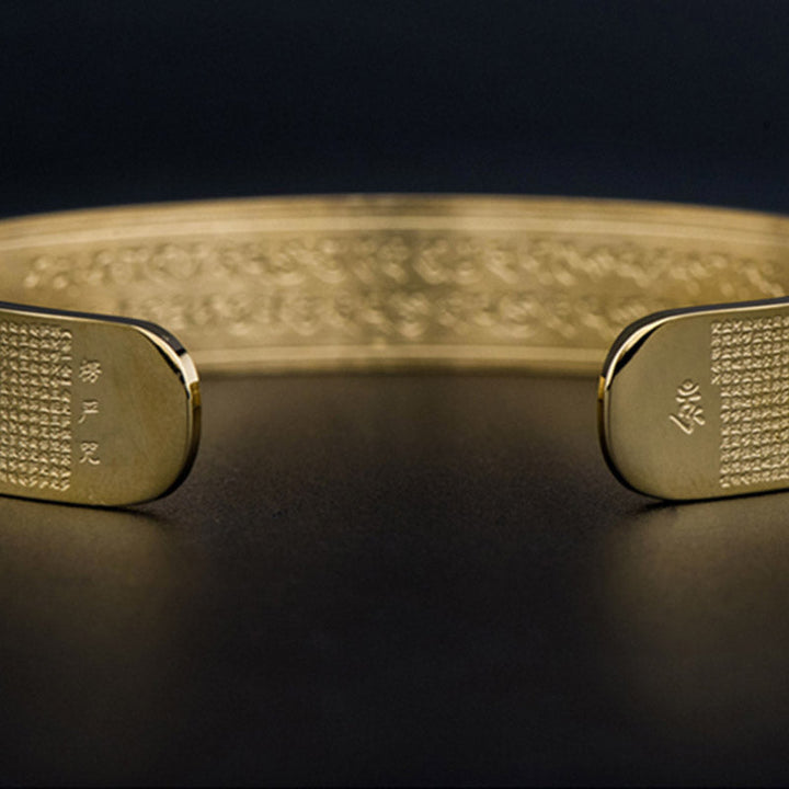 Armband Shurangama Mantra Gravierung Titanstahl Segen elegant getragen