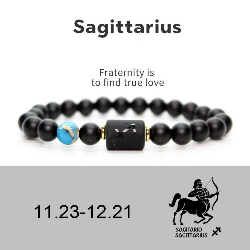 Armband Sternzeichen Schwarzer Onyx