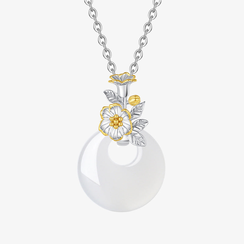 Kette Blüten Gold Harmonie Anhänger Schmuck