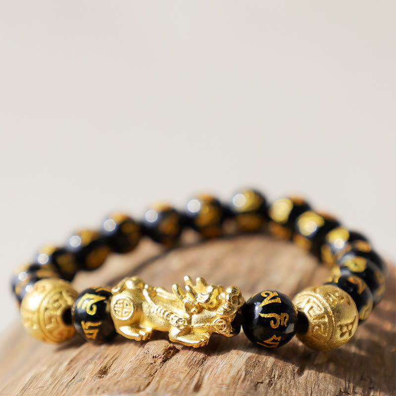 Armband Obsidian Pixiu – Wohlstand