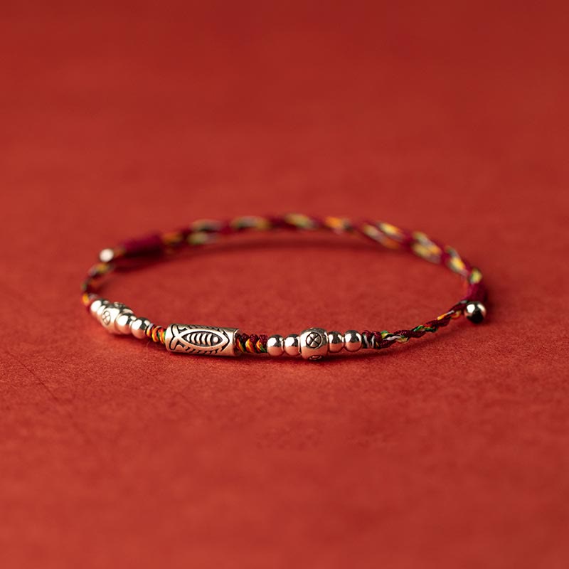 Armband Fußkette Silber Koi Fisch – Glück & Ausdauer