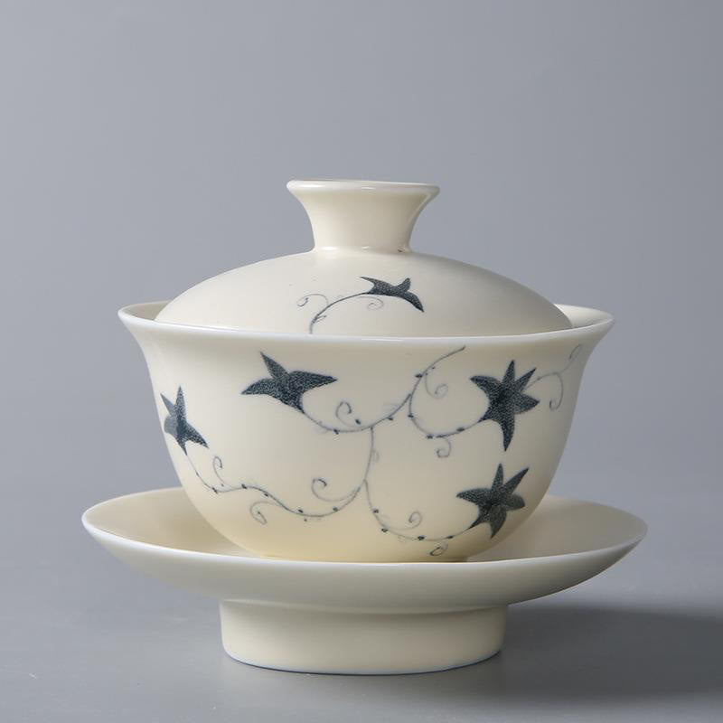 Gaiwan Sancai Keramik Lotus Granatapfel Groß – Lotus