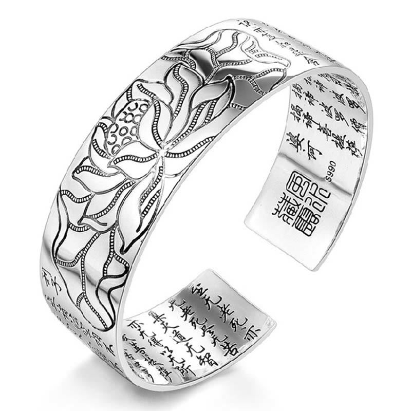 Armband Lotus Tibetische 925 Silber Glück
