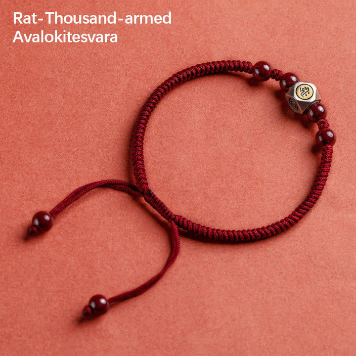 Armband 925 Silber Zinnober Chinesisches Tierkreis – Ruhe