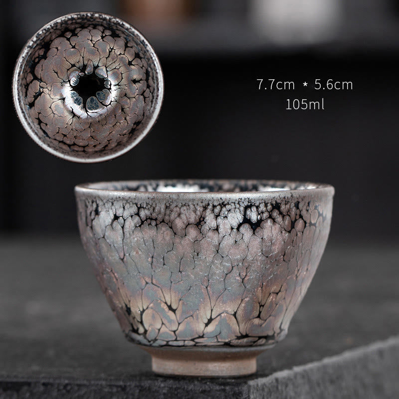 Teetasse Mit Untertasse Sakura Jianzhan Keramik Klein