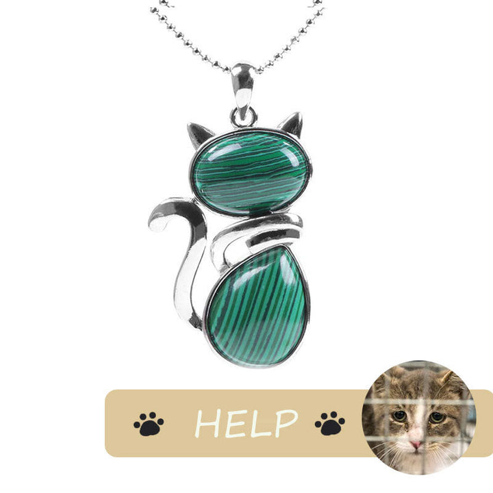 Kette Kristall Katze – Schutz & Glück | Zen Spirit