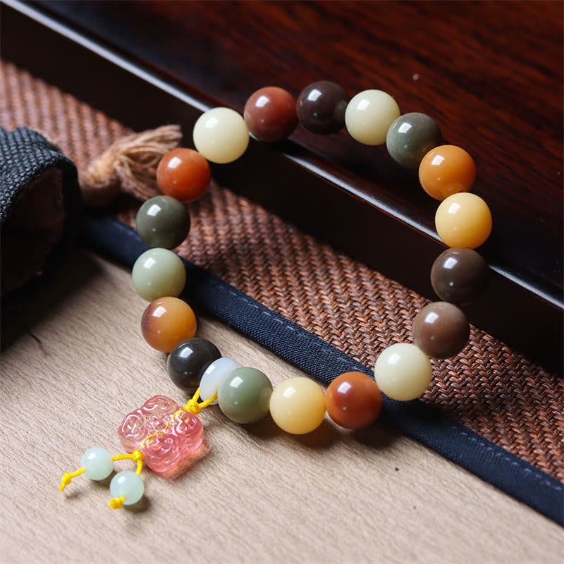 Armband Bodhi – Frieden & Balance mit natürlichen Steinperlen elegant präsentiert